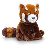 Die Bären Schnauze, Außenseiten der Ohren, Bäckchen sowie Augenbrauen des Stoffpandas sind weiß. Kindersicher ist unser Plüschbärchen vernäht.