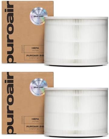 PuroAir 2-Pack of Air Purifier Replacement Filters HEPA 14 - Genuine Replacement HEPA 14 Filter for 240 Purifier - Captures 99.99% of Pet Dander, Smoke, Pollen, Allergens, Dust, Mold, Odors (2