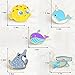 GuassLee Enamel Lapel Brooches Pin Set- 5pcs Lovely Undersea Creature Fish Brooch, Cute Cartoon Pins for Backpacks Clothes Bags Jackets Hat Jewelry DIY Accessories Decoration