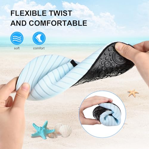 3 Pairs Water Shoes for Women Men Barefoot Quick Dry Aqua Socks Waterproof Swimming Beach Accessories for Swim Pool River Boating Surf3
