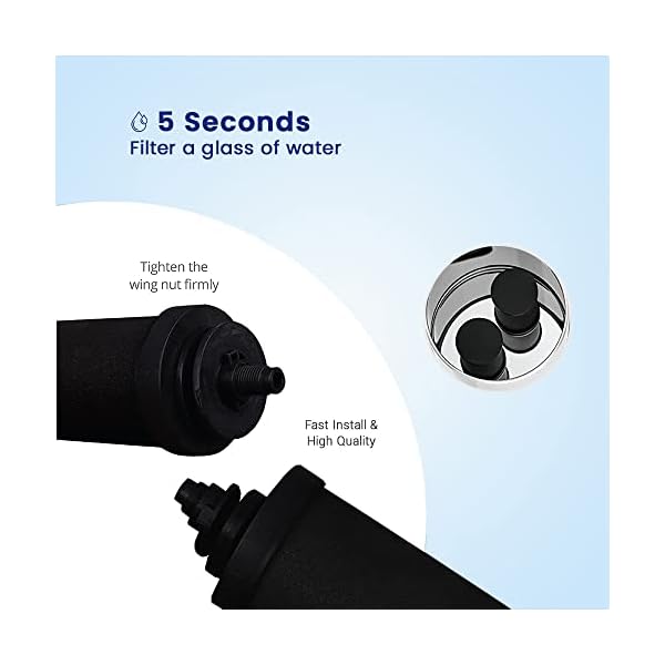 Stainless Steel Gravity Water Filter System | 6 Filters Included - View #10