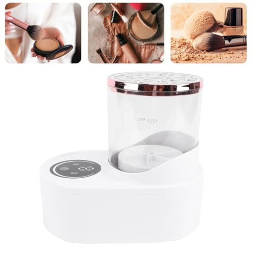 Limpador de Pincel de Maquiagem Elétrico, Visão Clara 850RPM 2H 5H Temporizador Destacável Máquina d