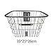 harayaa Bike Basket Handlebar Basket Heavy Duty Metal Portable Basket Bicycle