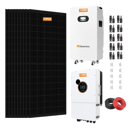4400W Solar Power System 10PCS 550W Solar Panels 10KW Hybrid