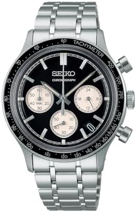 Seiko Chronograph Armbanduhr für Männer in der Farbe Silber mit A...