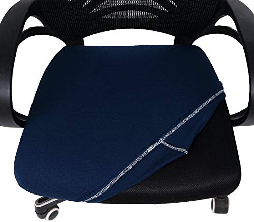 smiry Office Chair Seat Covers, Navy Blue 1PC Office Chair Slipcovers