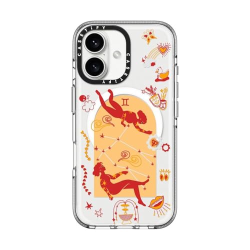 Coque iPhone 16 CASETiFY transparente et compatible MagSafe modèle Gemini
