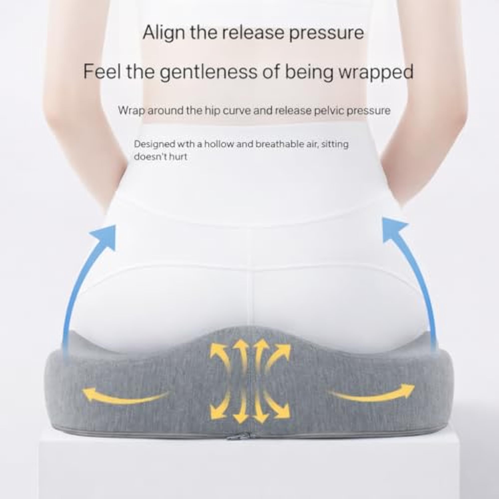 Memory Foam Seat Cushion for Tailbone Pain Relief