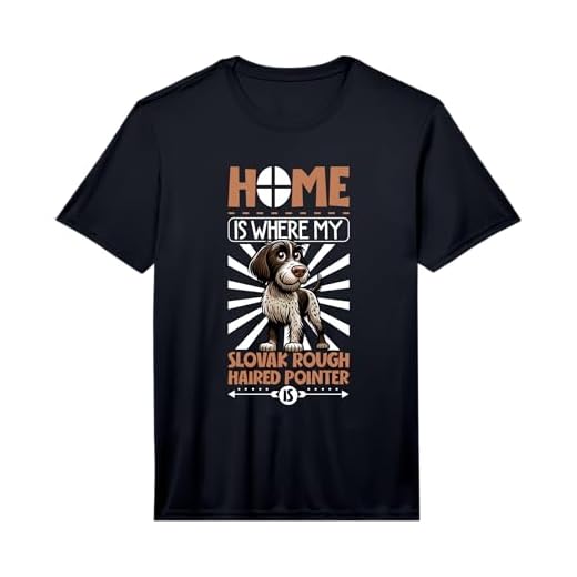 Mens Home is with My Slovak Rough-haired Pointer Performance T-Shirt