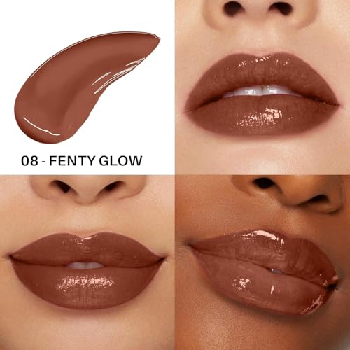 Image of PREMIUM Gloss Bomb Lipstick + Gloss | Lightweight & Non-Sticky | Smooth 8 Hrs Hydrating Formula | | High Shine Lipstick for Women Enriched with Shea Butter, Vitamin E & Squalane (08 - Fenty Glow, 3.6g) SH-7711