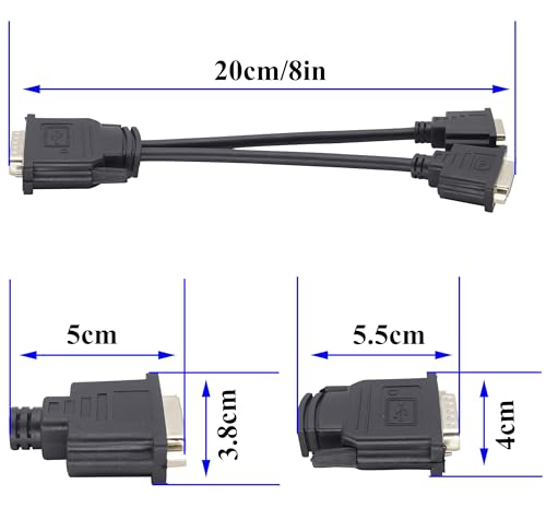 Adaptateur DMS-59 vers DVI pour brancher deux écrans sur un PC fixe - 4