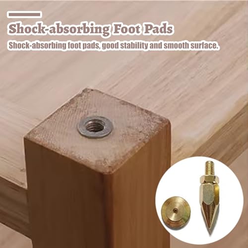 Mueble Equipo Hifi Gabinete de Almacenamiento con Componentes para Rack de Audio de Estudio, Soporte de Medios AV para Sistema de Audio para Receptor Onkyo, Sistema de Rack Estéreo para El Hogar(Natur - imagen 6