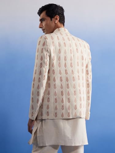 Image of Shvaas By Vastramay Men's Off Printed Blazer
