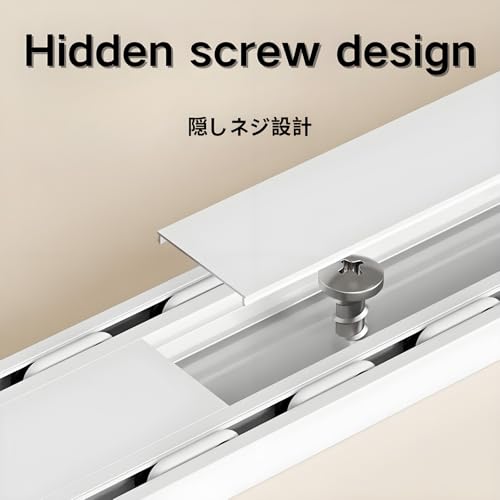 Rail de plafond réglable pour rideaux lourds double tringle gris de 270 cm
