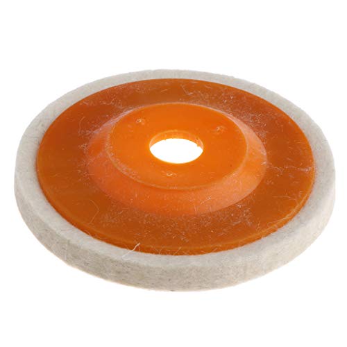 Tapete para polimento de vidro metálico de 100 mm para polimento de polimento de lã de feltro - Amar