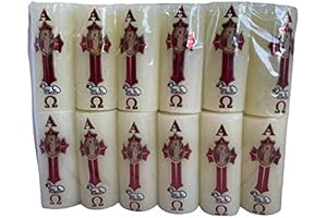 3" Mini Cirios Pascual Paschal Candle for Easter (12 Pcs)