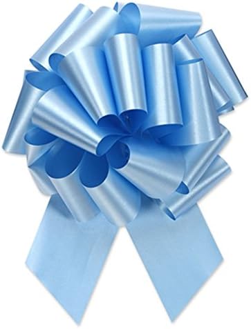 BLUE DIY Gift Basket Hamper Kit - BABY BLUE DIY Gift Basket Hamper Kit - Little Boy Easy Fold Cardboard Tray, Blue Shred, Blue Bow, Cello Bag & Blue Gift Tag(Large - 35cm x 24cm x 8cm high)