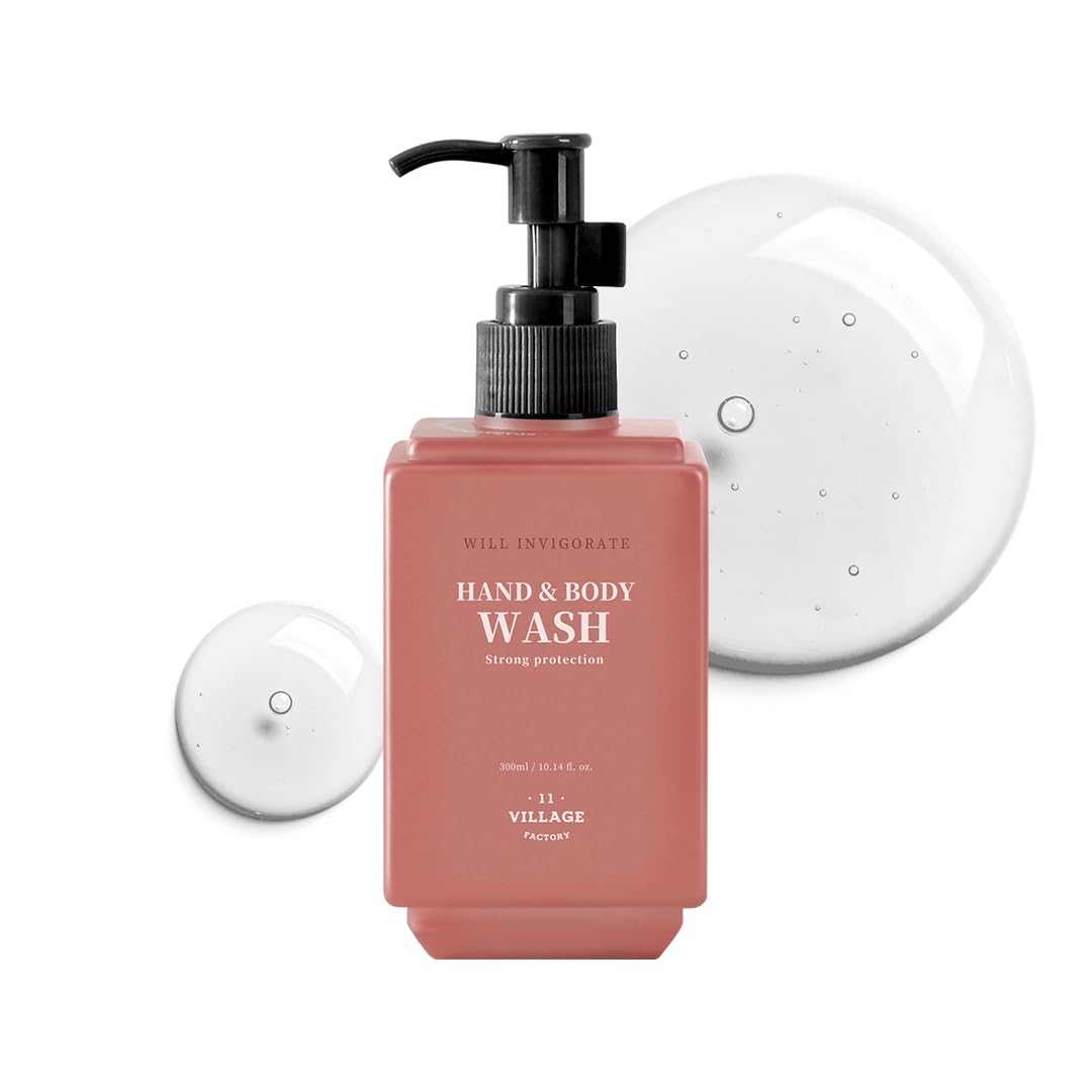 [VILLAGE11FACTORY] HAND & BODY WASH - WILL INVIGORATE (300ml) Koreanische Pflege – Körper- und Handseife – Belebend – Grapefruit und Lavendel