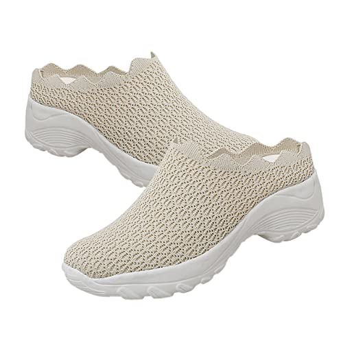Chaussures de marche femme beige VALICLUD avec semelle PU