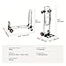 Folding Hand Truck 2 in 1 Aluminum Design 400 lbs Capacity Heavy Duty Industrial Collapsible Cart for Warehouses Offices Homes with Tool Free Conversion and Corrosion Resistant Build