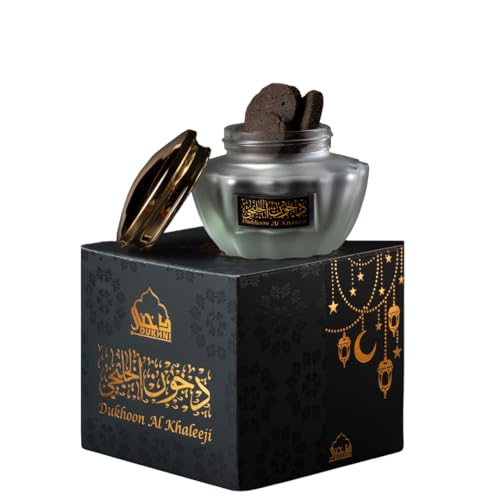 Dukhoon Al Khaleeji Oud Bakhoor by Dukhni | Authentic Arabic Bakhoor Incense | 40 gm jar | Handmade, Luxurious | Zesty Oriental Blend | Perfect for Prayer, Ramadan & Eid Gift Hampers
