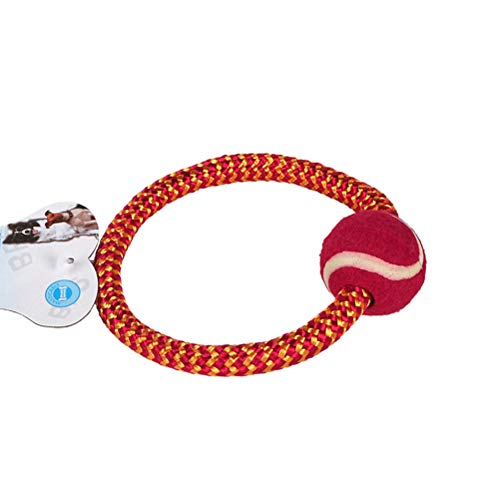 Brinquedo para cães - brinquedo para cães - 4 peças de corda de algodão com bola para brincar brinqu