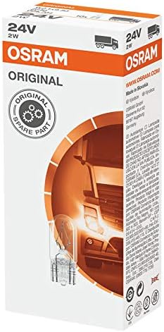 Lampada Osram 2845BLI2, 24V/5W, W5W, W2,1x9,5d, in Blister doppio