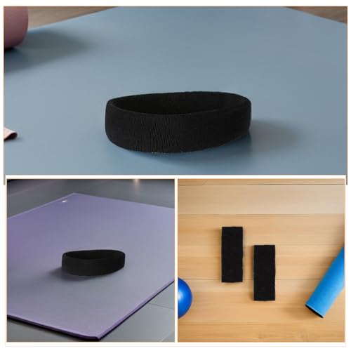 Diademas deportivas absorbentes transpirables negras para entrenamiento unisex 3
