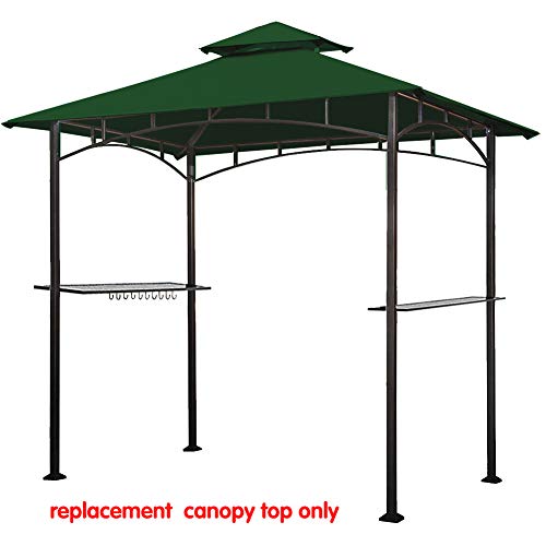 Eurmax 5FT x 8FT Double Tiered Replacement Canopy Grill BBQ Gazebo Roof Top
