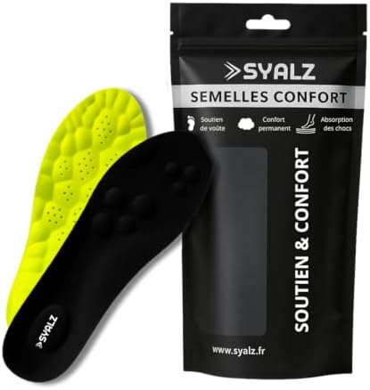 Semelles de sport pour enfants : amorti talon et soutien voûte plantaire pour posture et équilibre