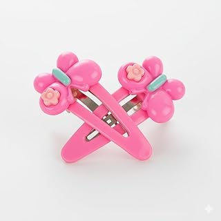 Kit Presilhas e Tic Tac Infantil Flor Colorida 18Peças Acessórios de Cabelo para Meninas Moda e Estilo Delicado