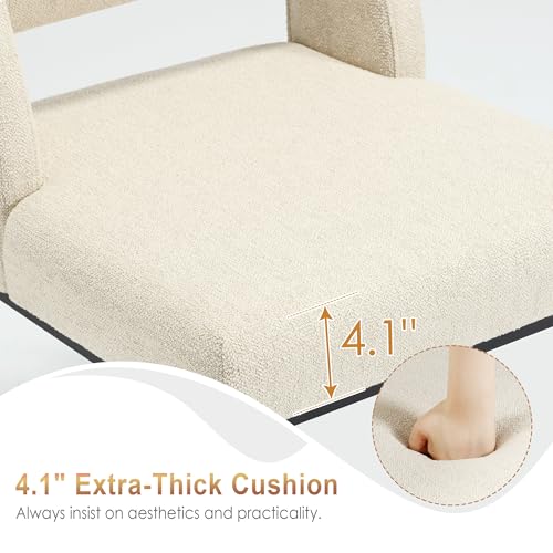 Image of Zesthouse Upholstered Counter Height Stools Set of 2, Linen Fabric Bar Stools with Backs, 26 inch Modern Counter Height Chairs for Kitchen Island, Luxury Metal Barstools with Extra Thick Cushion, Beige