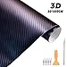 Opaltool Pellicola Adesiva per Auto, Pellicola Adesiva Fibra di Carbonio in Rilievo 3 m Impermeabile per Camaleonte per Computer da Motocicletta Auto Fai da Te (3 M * 300cm)