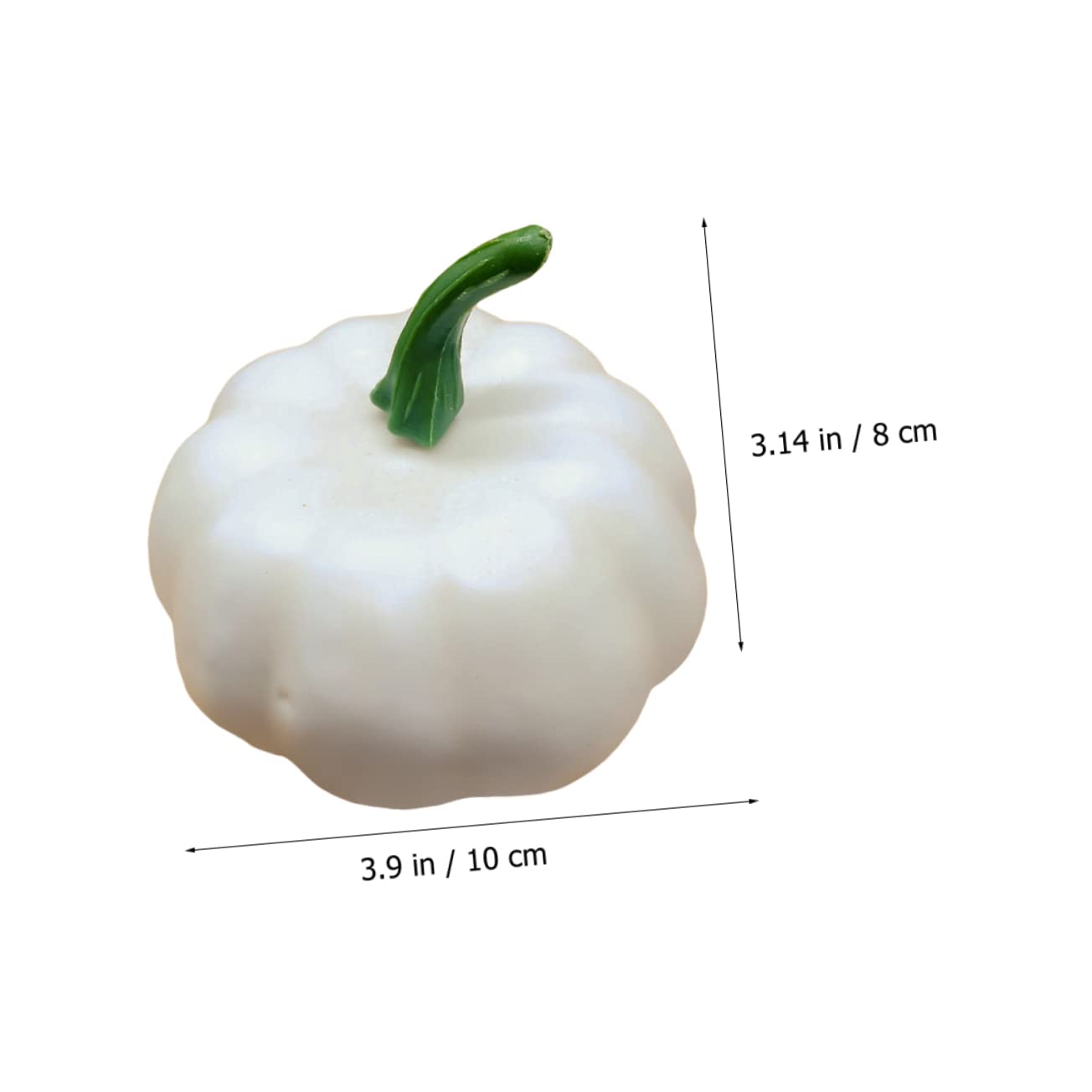 Alipis STK Simulierter weißer Kürbis weiße Halloween-Kürbisse Halloween-Zubehör Pumpkin kürbis weihnachtsdeko -Requisiten Weiße Kürbisse Hausbedarf Plastik