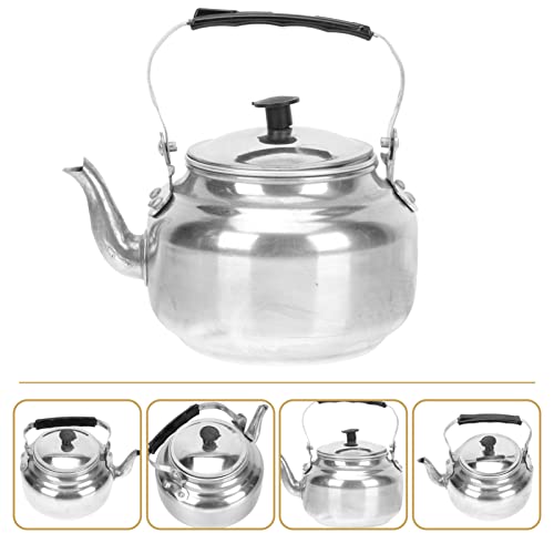 Cabilock Teapot Aluminum Tea Kettle Small Teapot: 0. 8L Stovetop Teakettle Metal Tea Pot With Lid Traditional Vinegar Tea Diffuser Bottle For Home Bbq Party Kettle Water Boiler #TOP2