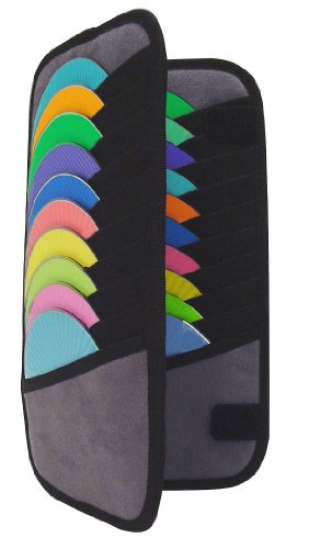 Custom Accessories 31581 Grey 10-Pocket U-Soft CD/DVD Visor Organizer