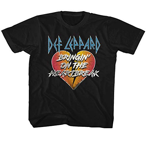 Def Leppard 1977 English Rock Band Bringin Heartbreak Black Toddler T-Shirt Tee