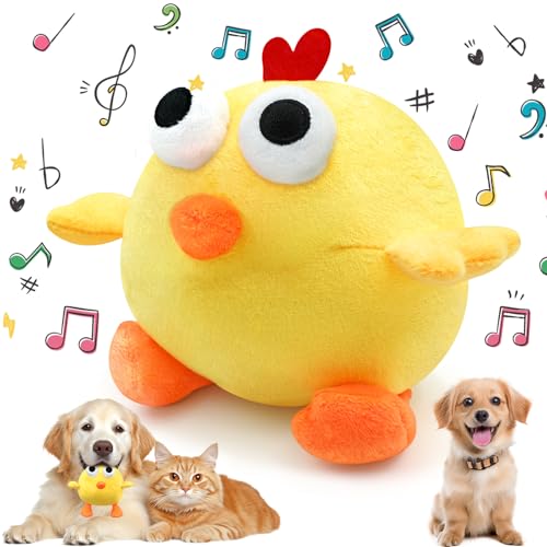 Dog Toys Ball, Interactive Dog Toys Squeaky Dog Toy, Rechargeable...