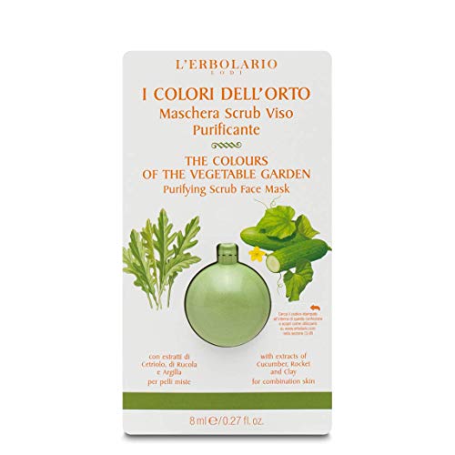 I colori dell'orto verde maschera scrub viso purificante 8 ml