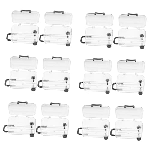 GLEAVI 12個 り ミニスーツケース パーティー用 婚式や 日に 適な装飾 納ボ