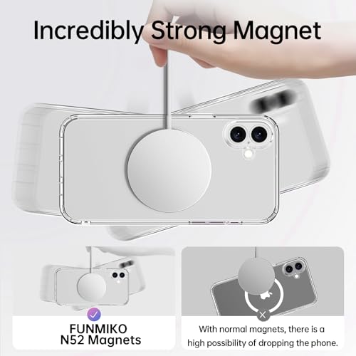 Funda transparente para iPhone 16 Plus parachoques TPU cubierta acrílica 3