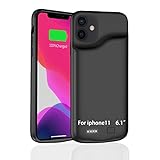 Battery Case for iPhone11【 6000mAh】 Rechargeable Portable Battery Pack Battery Charger Case Slim...