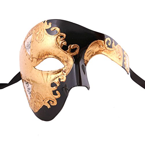 Xvevina metà viso maschera veneziana uomini