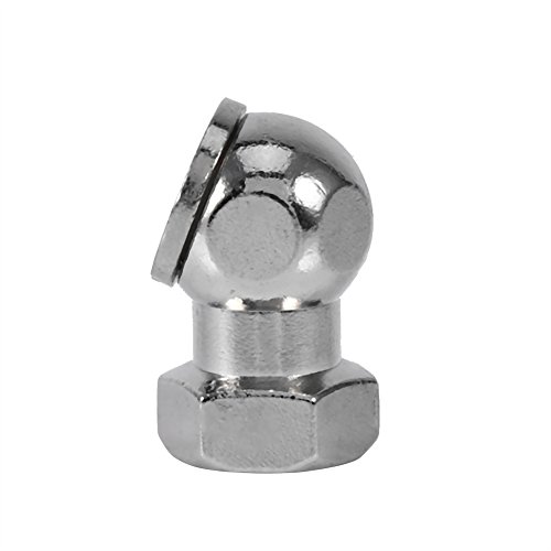 Fydun Portabrocas de Válvula de Conector de Inflador de Neumáticos de Automóvil con ángulo de 45 ° - Portabrocas de Aire de Acero para Inflar Fácilmente los Neumáticos