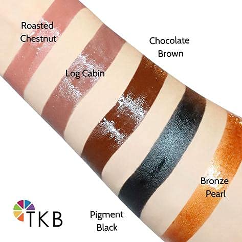 Tkb Gloss Base & Chocolate Lip Liquid Colors Set - Ready To Wear Clear Lip Gloss, Diy Lip Gloss, Made In Usa, Mineral Oil Free (Sample (7Ml), Set 1) #TOP3