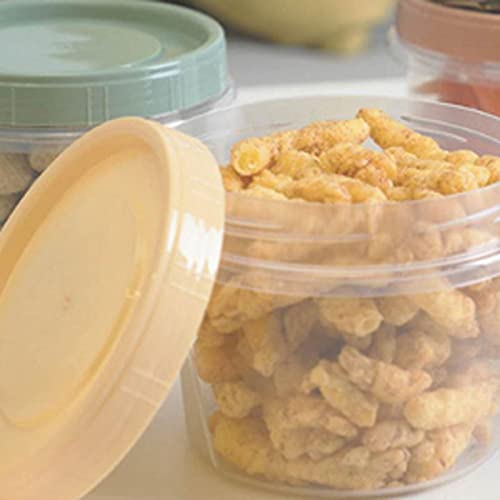 Scatole per Il Pranzo Scatola Rotonda in plastica Trasparente per conservare la freschezza per la Famiglia, può Essere utilizzata Come Scatola per Il Pranzo, Scatola da asporto, EC