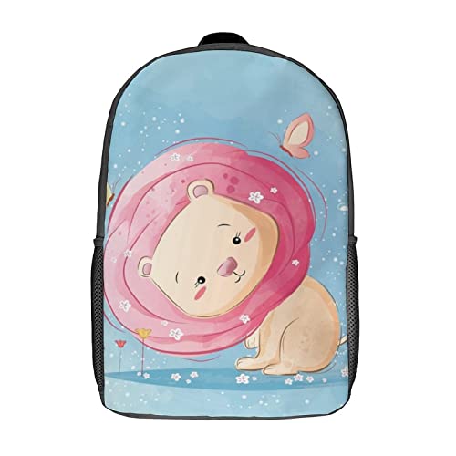Sac d'école étudiant unisexe grand format motif animal 3D