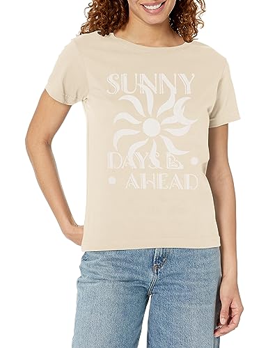 Image of Roxy Womens Boyfriend Crew T-Shirt, Casual Relaxed Fit Crew Neck Tee Short Sleeve Cotton Basic Shirt Everyday Comfort