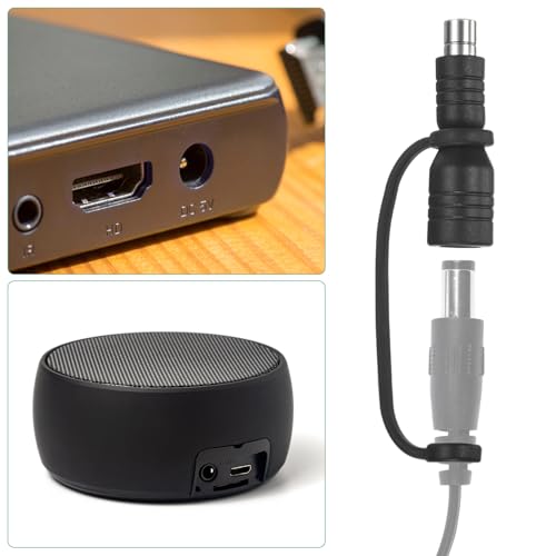 M METERXITY Pacote com 2 adaptadores de conectores DC, conector DC5521 de 5,5 mm x 2,1 mm para adapt