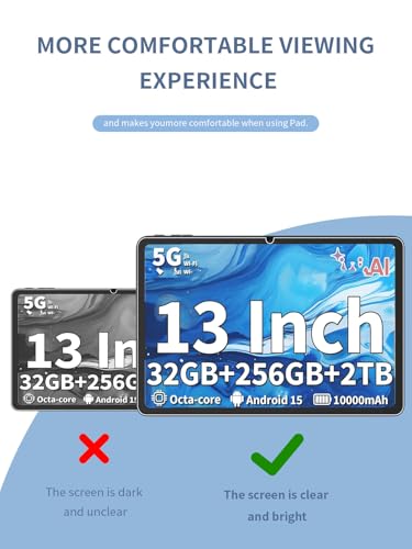 Protector de pantalla para tablet 13.4 pulg vidrio templado miniatura 2